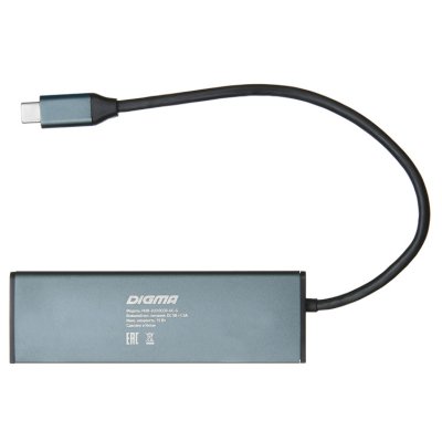 док-станция Digma HUB-2U3.0СCR-UC-G