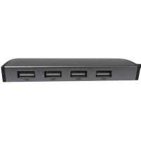 разветвитель USB Digma HUB-4U2.0-UC-DS серебристый