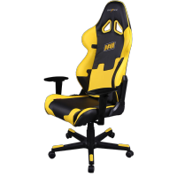 игровое кресло DXRacer Racing OH/RE21/NY/NAVI черно-желтый
