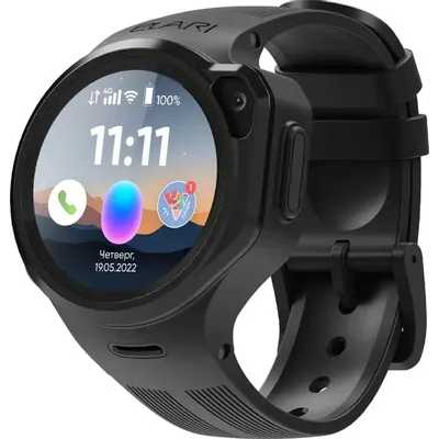 смарт часы Elari KidPhone 4GR M Black