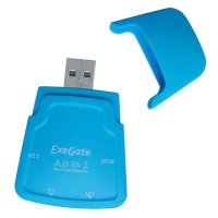 картридер Exegate CR-223 голубой