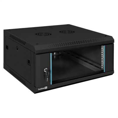 телекоммуникационный шкаф ExeGate EC-WM-4U.600.G.BLACK EX300262RUS Черный