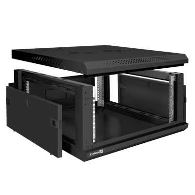 телекоммуникационный шкаф ExeGate EC-WM-4U.600.G.BLACK EX300262RUS Черный