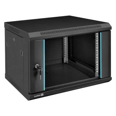 телекоммуникационный шкаф ExeGate EC-WM-6U.450.G.BLACK EX298605RUS Черный