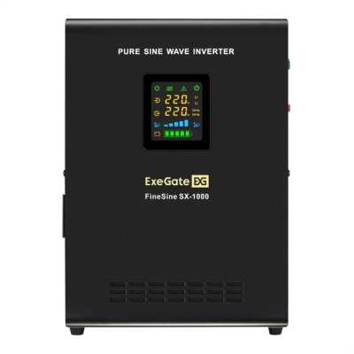 ИБП ExeGate FineSine SX-1000.LCD.AVR.2SH EX296539RUS