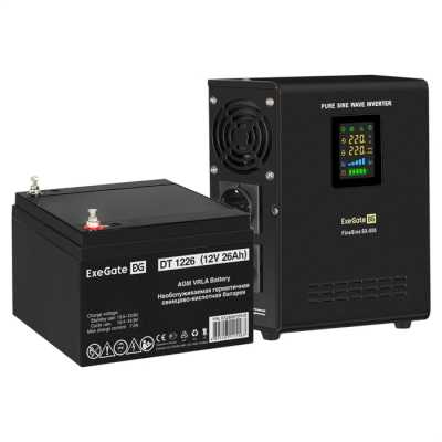 ИБП ExeGate FineSine SX-800.LCD.AVR.2SH EX296516RUS