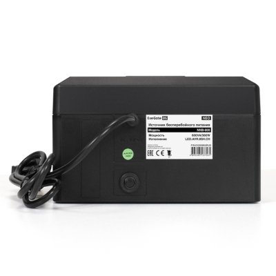ИБП ExeGate Neo NNB-600.LED.AVR.8SH.CH Черный