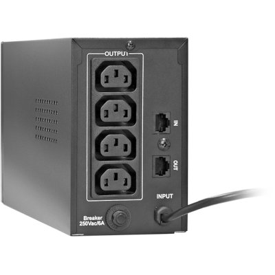 ИБП ExeGate Power Back BNB-400.LED.AVR.4C13.RJ Черный
