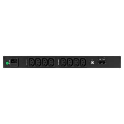 ИБП ExeGate ServerRM UNL-1200.LCD.AVR.8C13.RJ.USB.1U EX297854RUS Черный
