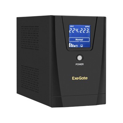 ИБП ExeGate SpecialPro Smart LLB-1600.LCD.AVR.C13.RJ.USB Черный