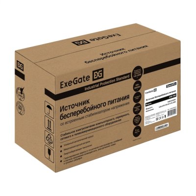ИБП ExeGate SpecialPro UNB-1000.LED.AVR.1SH.2C13.RJ.USB Черный