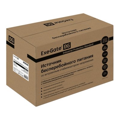 ИБП ExeGate SpecialPro UNB-2000.LED.AVR.2SH.RJ.USB Черный