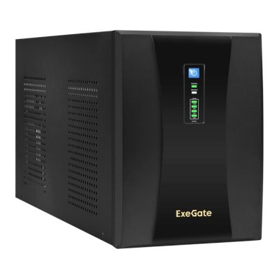 ИБП ExeGate SpecialPro UNB-3000.LED.AVR.2SH.4C13.RJ.USB EX292615RUS Черный