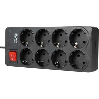 сетевой фильтр Filum FL-SP8-1.8M-16 черный