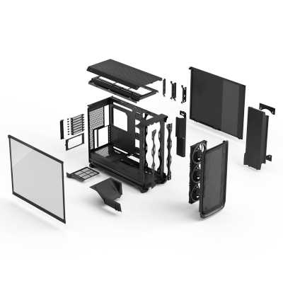корпус Fractal Design Meshify 3 XL RGB TG Light Tint Black FD-C-MES3X-04