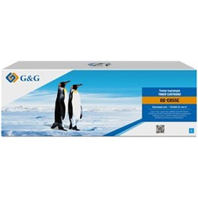 картридж G&G GG-C055C голубой