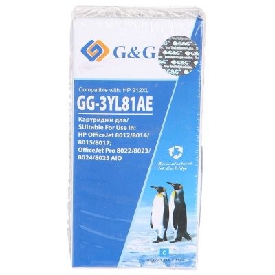 картридж G&G GG-3YL81AE голубой