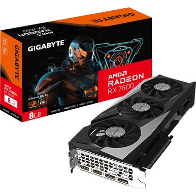 видеокарта GigaByte AMD Radeon RX 7600 8Gb GV-R76GAMING OC-8GD