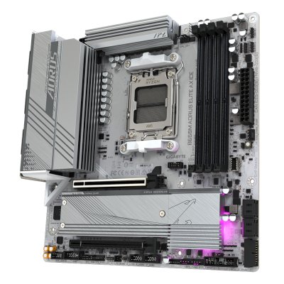 материнская плата GigaByte B650M Aorus Elite AX ICE Белый
