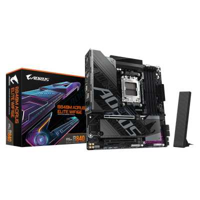 материнская плата GigaByte B840M Aorus Elite WIFI6E Черный