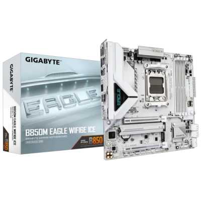 материнская плата GigaByte B850M Eagle WiFi6E ICE Черный