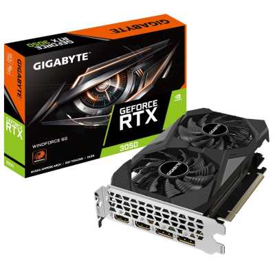 видеокарта GigaByte nVidia GeForce RTX 3050 6Gb GV-N3050WF2-6GD
