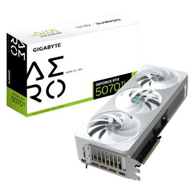 видеокарта GigaByte nVidia GeForce RTX 5070 Ti 16Gb GV-N507TAERO OC-16GD 1.0