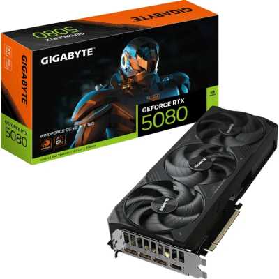видеокарта GigaByte nVidia GeForce RTX 5080 16Gb GV-N5080WF3OCV2-16GD Черный