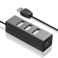 разветвитель USB Ginzzu GR-339UB черный