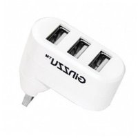 разветвитель USB Ginzzu GR-410UW белый