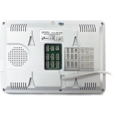 видеодомофон Ginzzu MP-0701 White