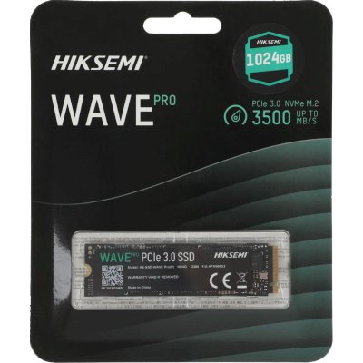 SSD диск Hiksemi 1Tb HS-SSD-WAVE Pro-P 1024G Черный