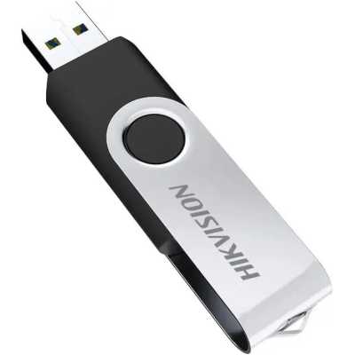 флешка HikVision M200S 64GB HS-USB-M200S/64G Black Черный, серебристый