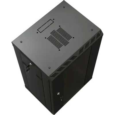 телекоммуникационный шкаф Hyperline TDB-6U-GP-RAL9004 Черный