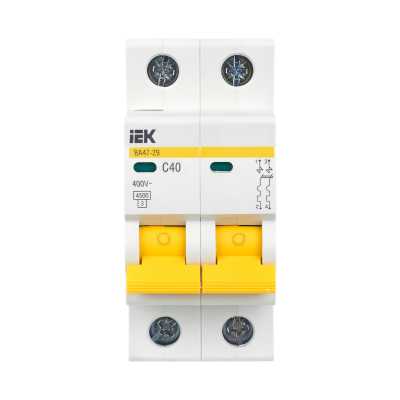 автоматический выключатель IEK ВА47-29 2P C 40А MVA20-2-040-C