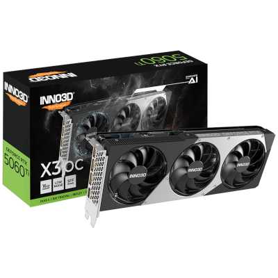 видеокарта Inno3D nVidia GeForce RTX 5060 Ti ХЗ ОС 16Gb N506T3-16D7X-191073L