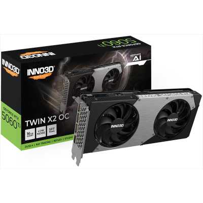 видеокарта Inno3D nVidia GeForce RTX 5060 Ti Twin X2 OC 16Gb N506T2-16D7X-191073N