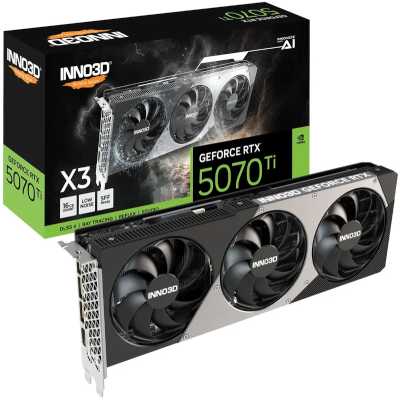 видеокарта Inno3D nVidia GeForce RTX 5070 Ti X3 16Gb N507T3-16D7-176068N