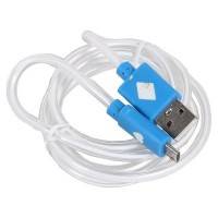 USB кабель 3Cott 3C-CLDC-066BB-MUSB Белый/Синий
