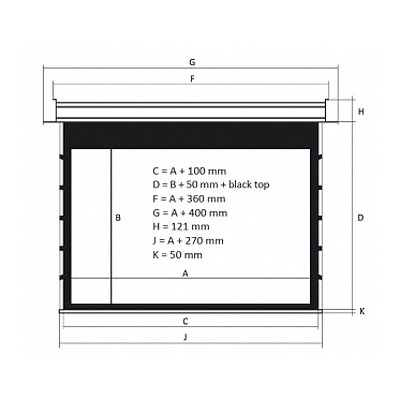 экран для проектора Kauber InCeiling Tensioned BT Cinema INTBT.169.280.CLV.CIN2