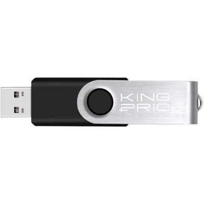 флешка KingPrice 16GB KPFD2A016ABK Черный, серебристый