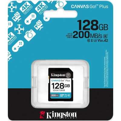 карта памяти Kingston Canvas Go! Plus 128GB SDG4/128GB