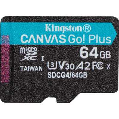 карта памяти Kingston Canvas Go! Plus 64GB SDCG4/64GBSP
