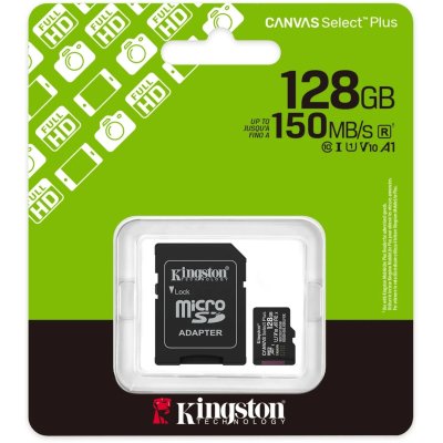карта памяти Kingston Canvas Select Plus 128GB SDCS3/128GB