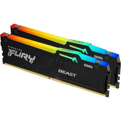 оперативная память Kingston Fury Beast Black RGB KF556C40BBAK2-128