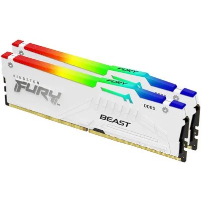 оперативная память Kingston Fury Beast White RGB XMP KF556C40BWAK2-32