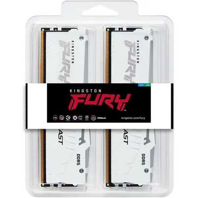 оперативная память Kingston Fury Beast White RGB XMP KF556C40BWAK2-32