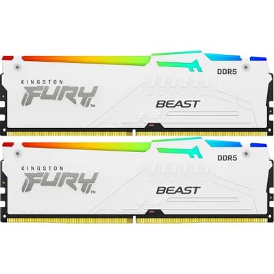 оперативная память Kingston Fury Beast White RGB XMP KF560C30BWAK2-32