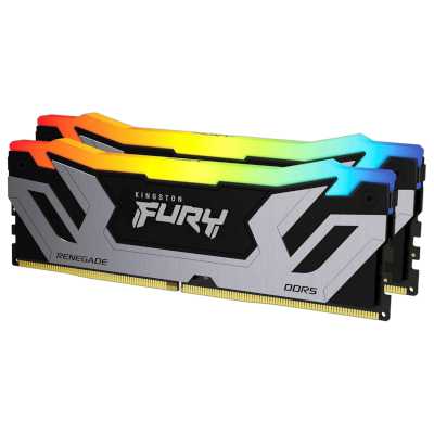 оперативная память Kingston Fury Renegade Silver/Black RGB KF584CU40RSAK2-48