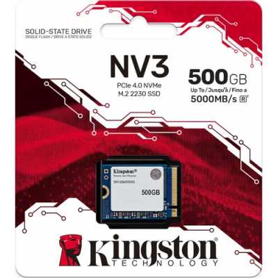SSD диск Kingston NV3 500Gb SNV3SM3/500G Бело-синий